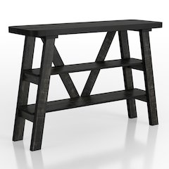 Olivia Wood 2-Shelf Console Table
