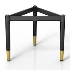 Ponte Solid Wood Coffee Table Base Legs in Black