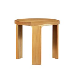 Eclipse Outdoor Solid Teak Wood End Table