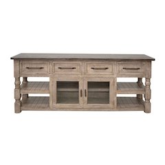 Aria Solid Wood TV Stand - 78.75"