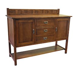 Mission Turner Sideboard With 3 Drawers And 2 Doors - Walnut