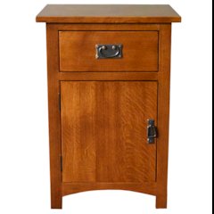 Mission Quarter Sawn Oak 1 Door/Drawer Nightstand Michael Cherry-MC-A