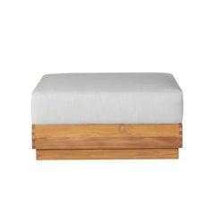 Imperial Grove Outdoor Solid Teak Wood Ottoman