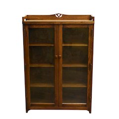 Mission Bookcase / Curio Cabinet - Walnut (W1)
