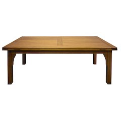 Mission Style Oak Stow Leaf Dining Table - Michael's Cherry