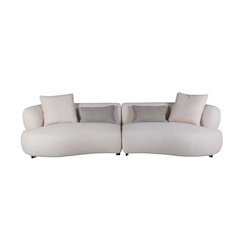 Pure Collection Modern Sectional 4-Seater Fabric Sofa – 120"