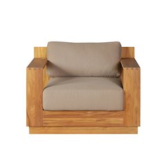 Imperial Grove Outdoor Solid Teak Wood Armchair