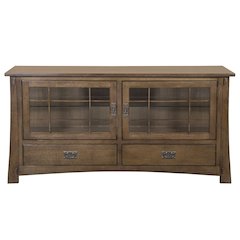 Mission Quarter Sawn Oak 60" TV Stand - Walnut