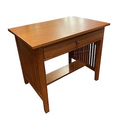 Mission / Arts And Crafts Solid Oak Writing Desk - 36 Inch - Michael's Cherry