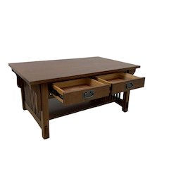 Mission Crofter 4 Drawer Coffee Table with Spindles - 40" - Walnut