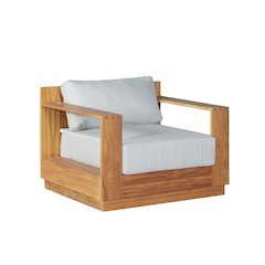 Imperial Grove Outdoor Solid Teak Wood Armchair