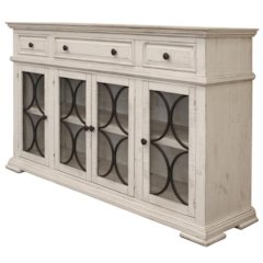 Vineyard Mod Circle Sideboard - Ivory - 72"