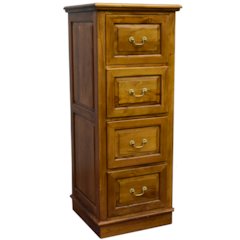 Legacy 4 Drawer File Cabinet - Light Brown Walnut