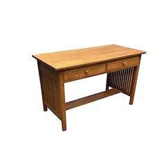 Mission / Arts and Crafts Solid Oak Writing Desk - 50 Inch - Michael's Cherry