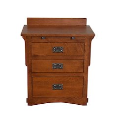 Mission Crofter 3 Drawer Nightstand - Michael's Cherry