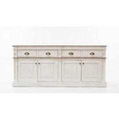 Farmhouse Style Solid Wood Sideboard Console Cabinet with Drawers & Storage -76"