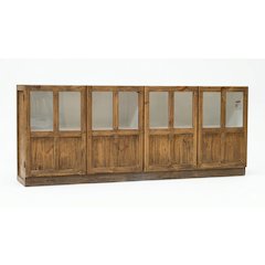 Rustic-Modern Solid Wood Sideboard, Cabinet - 91"