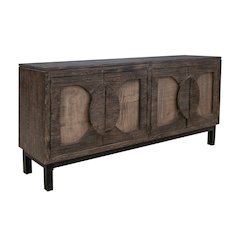 Malta Two-Tone Solid Wood Sideboard / Console - Brown
