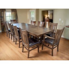 Dining Table and Chairs Set (Dining Table 6 side chairs 2 Arm chair)