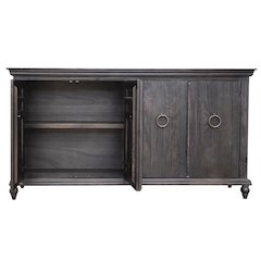 Macao 4 Door Sideboard - Black - 73"