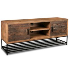 Sierra 4 Door / 4 Drawer Mixed Wood Console - 75"