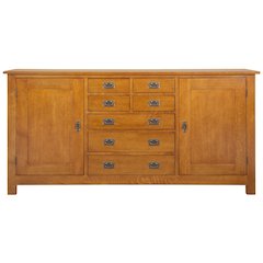 Mission 7 Drawer Sideboard With 2 Doors - Michael's Cherry (MC-A) - 82"