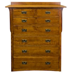 Mission Solid Oak 8 Drawer Dresser - Michael's Cherry