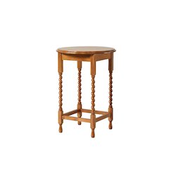 Mission Oak End Table With Barley Twist Legs - Michael's Cherry