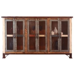 Bayshore 6 Door Sideboard - Mesh Doors - 72"