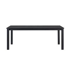 Sardinia Outdoor Aluminum Dining Table - Black