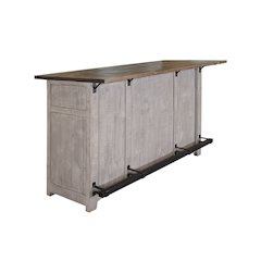 Greenview Distressed Gray 76" Bar Counter