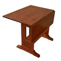 Mission Solid Oak Drop Leaf Dining Table - Michael's Cherry
