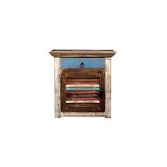 Pair of La Boca Shutter Door End Table