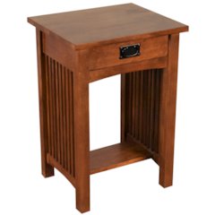 Mission 1 Drawer Nightstand With spindels- Michael's Cherry