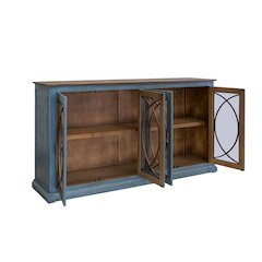 Nordic Rustic Modern Blue Console / Sideboard - 77"