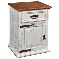 Set of 2 Montclare 1 Door / 1 Drawer Nightstand - White