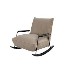 Rythm Collection Mid-Century Modern Rocking Arm Chair