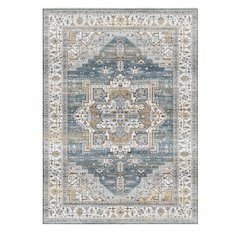 Area Rug Ultra Soft Washable Rug, Non Slip, Stain Resistant Rugs (2'7" x 9')