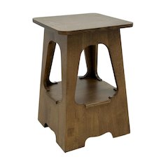 Arts and Crafts / Mission Style Taboret End Table - Walnut