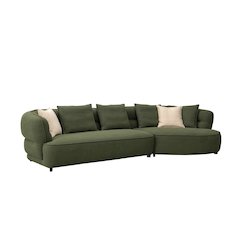 Aurora Collection Modern Upholstered Sectional Sofa – 133"