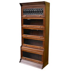 Legacy 5 Stack Barrister Bookcase - Light Brown Walnut