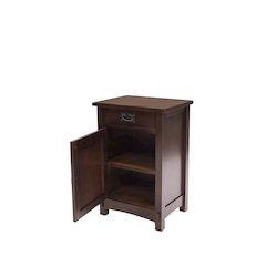 Mission / Arts and Crafts 1 Door, 1 Drawer Nightstand - Walnut