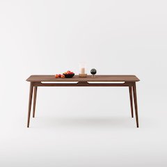 Isabella Mid century Dining Table - Solid American Black Walnut 86.75"