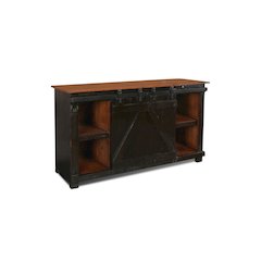 Westgate 60" Sliding Barn Door TV Stand - Black