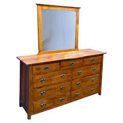 Mission 9 Drawer Dresser - Michael's Cherry