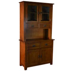 Mission 4 Door & 4 Drawer China Cabinet - Michael's Cherry - 42"