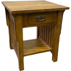 Mission 1 Drawer Crofter End Table