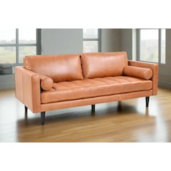 Philippe Top Grain Leather Sofa - Tan