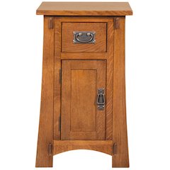 Mission Tapered Leg Narrow Nightstand - Michael's Cherry