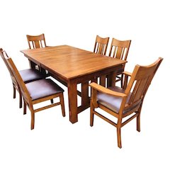 Dining Table and Chairs Set (Dining Table 6 side chairs 2 Arm Chairs)